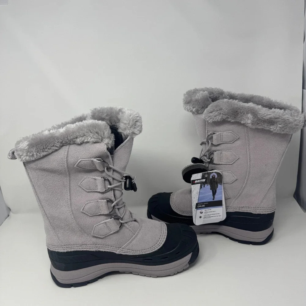 Baffin Chloe Womens‎ Winter Snow Boots Coastal Grey 4510-0185 Size 9 NEW